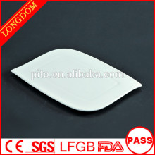 2015 new design unique white porcelain side plate porcelain plate